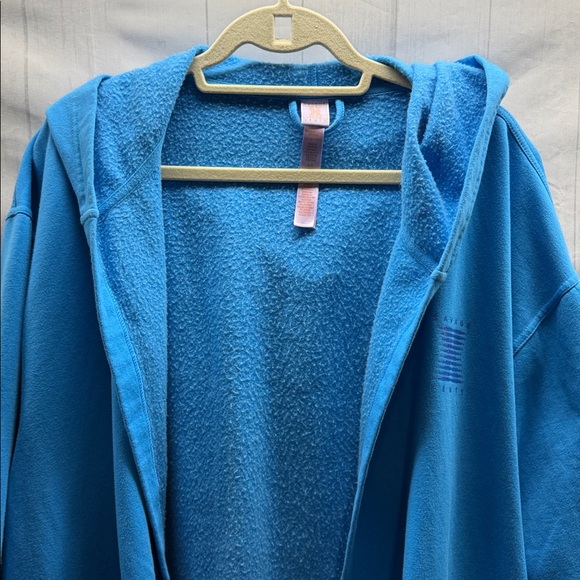 Savage X Fenty Blue Forever Savage Short Dressing Gown Hooded Robe - Picture 4 of 9